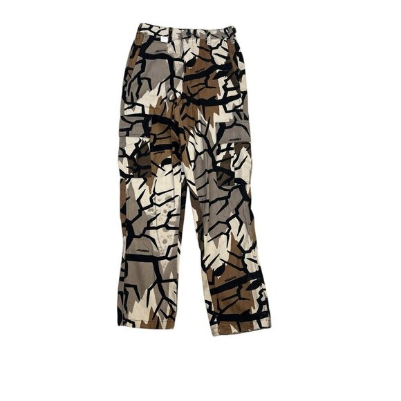 Vtg Camo Cargos Pants Mens Small Rare Predator USA Made Streetwear 28x31 - Picture 2 of 15